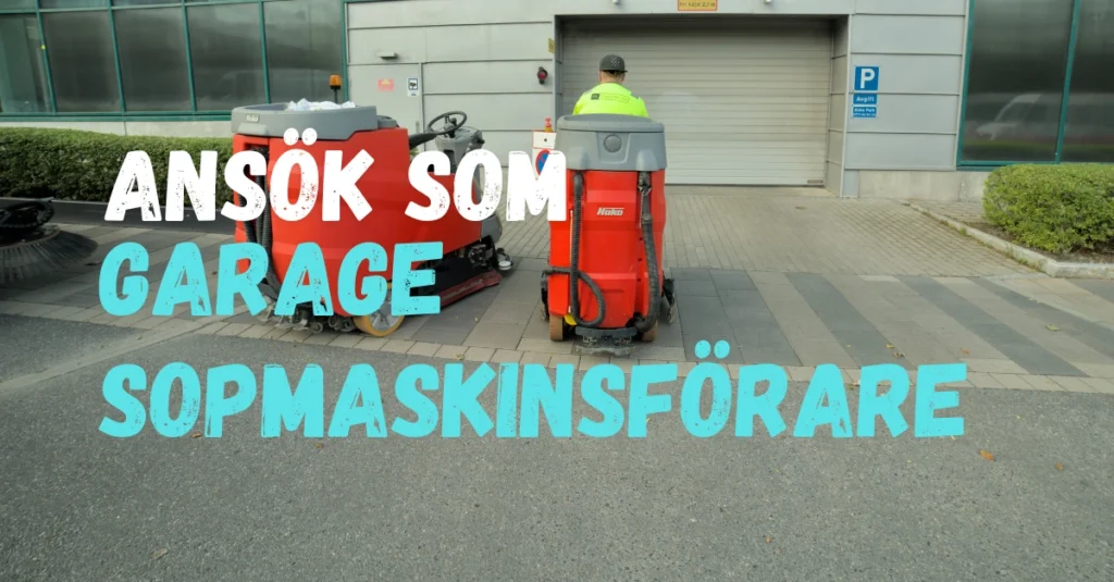 Jobb ansöka som Sopmaskinsförare parkerings garage